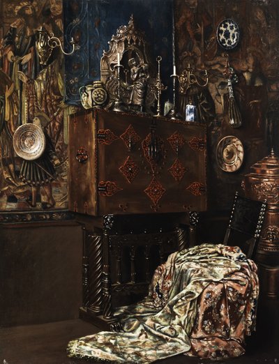 Interieur einer Kunstkammer von Unbekannt Unbekannt